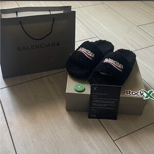 Balenciaga Black Slides